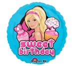 18" Barbie Sweet Birthday Foil Balloon